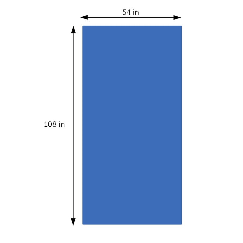 DecorRack 2 Rectangular Tablecloths BPA-Free Plastic, 54 x 108 inch, Dining Table Cloth, Rectangle Table Cover for Parties, Picnic, Camping and Outdoor, Disposable or Reusable, Royal Blue (2 Pack) - Image 2